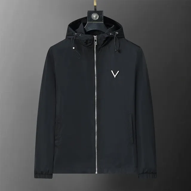 Versace Hooded Windbreaker Metallic Logo