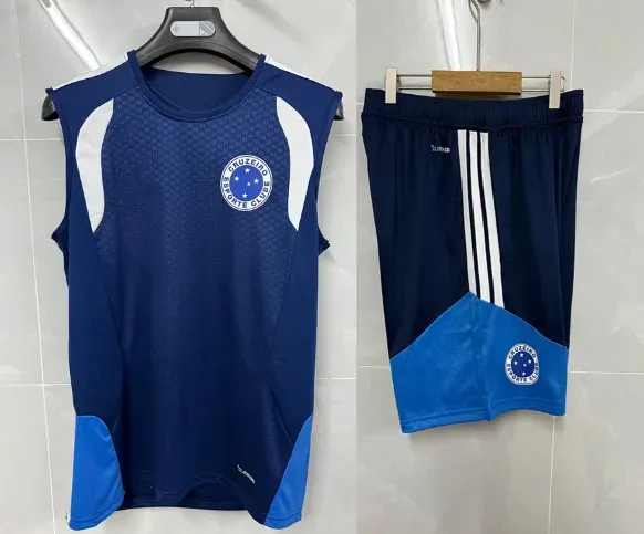Adidas Sleeveless Jersey and Shorts Set Cruzeiro FC Inspired
