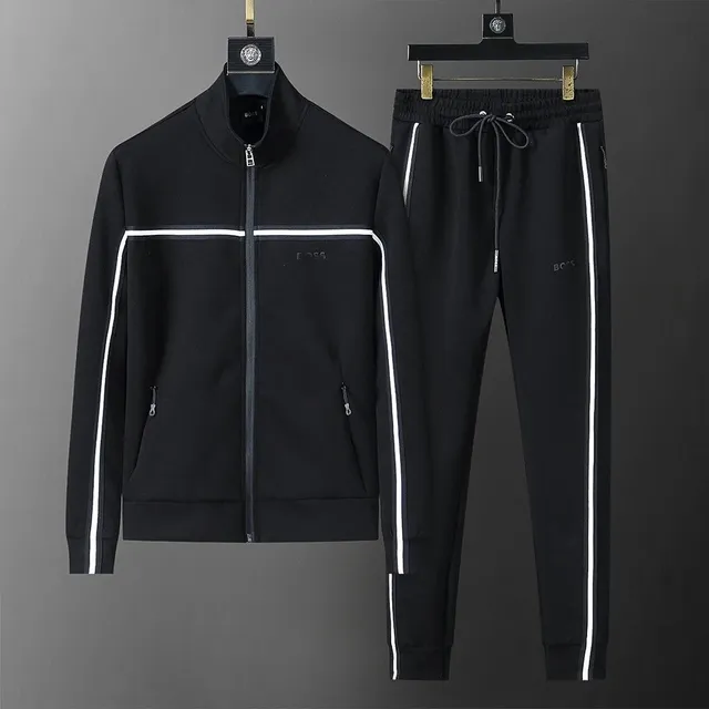 Hugo Boss Track Suit White Stripe