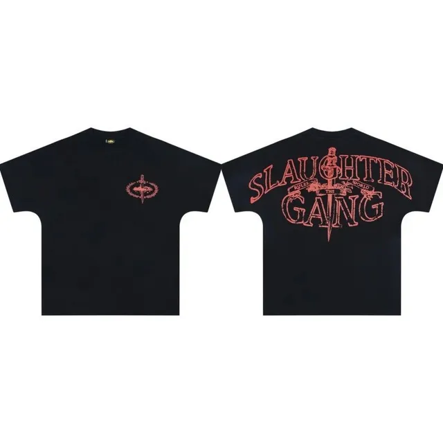Corteiz Graphic Tee Slaughter Gang Logo