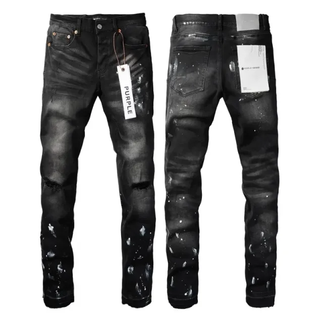 Diesel Distressed Slim Fit Jeans Paint Splatter Wash
