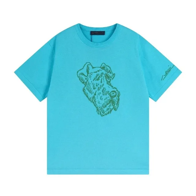 Loewe Knit T-Shirt Schnauzer Print