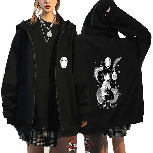 Studio Ghibli Zip-Up Hoodie Spirited Away Print