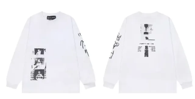 ER017 white long sleeve T-shirt