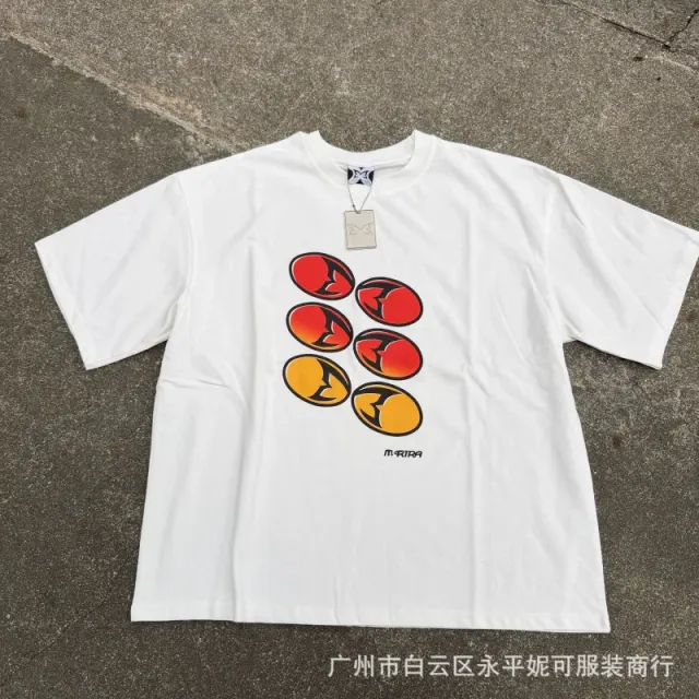 Mertra Graphic Tee Six Oval Logo Print