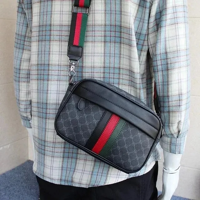 Gucci Web Stripe Shoulder Bag GG Supreme with Web Strap