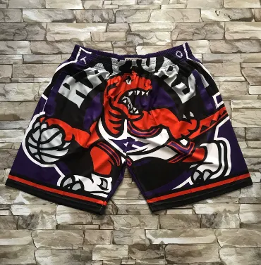 NBA Raptors Graphic Shorts Team Logo Print