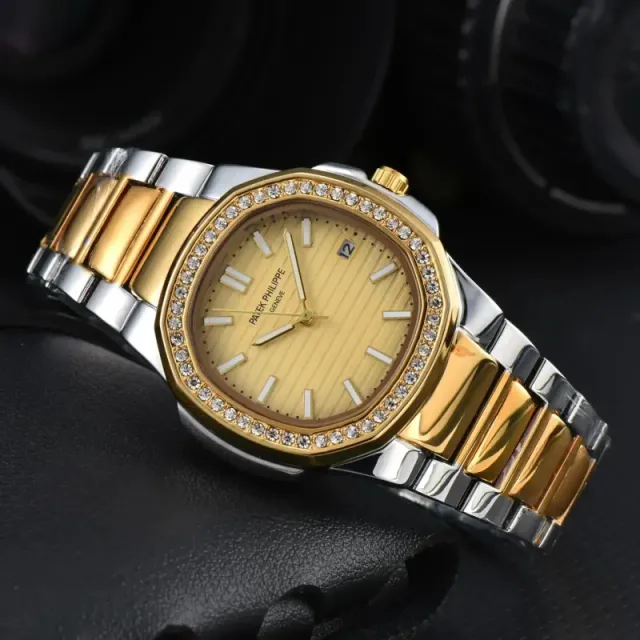 Patek Philippe Nautilus Two-Tone with Diamond Bezel