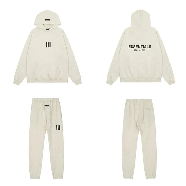 Fear of God Essentials Hoodie and Joggers Set Triple Bar