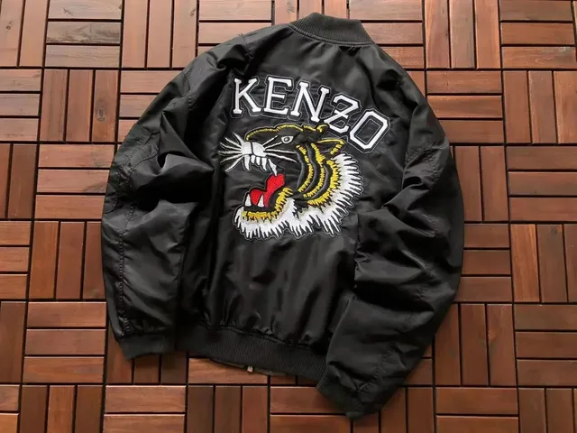 Kenzo Tiger Bomber Jacket Embroidered Tiger