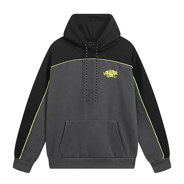 Sp5der Hoodie Color-Block with Logo