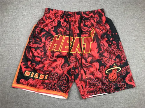 NBA Miami Heat Shorts Flame Print
