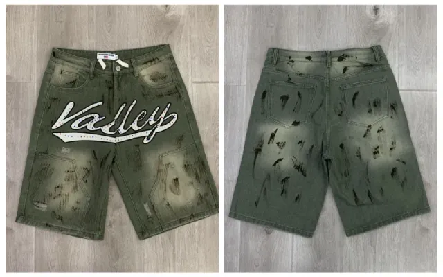 V13 hot diamond jeans green