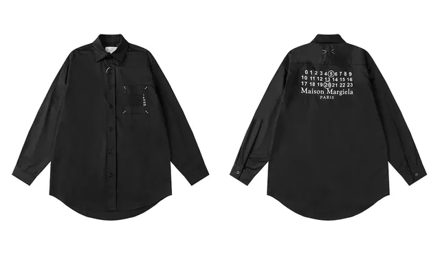 Maison Margiela Oversized Shirt Number Print