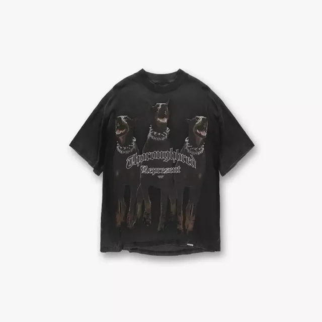 Represent Graphic Tee Three Dogs Print