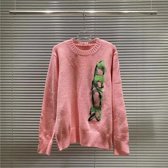 Gucci Knit Sweater Green Graphic Print