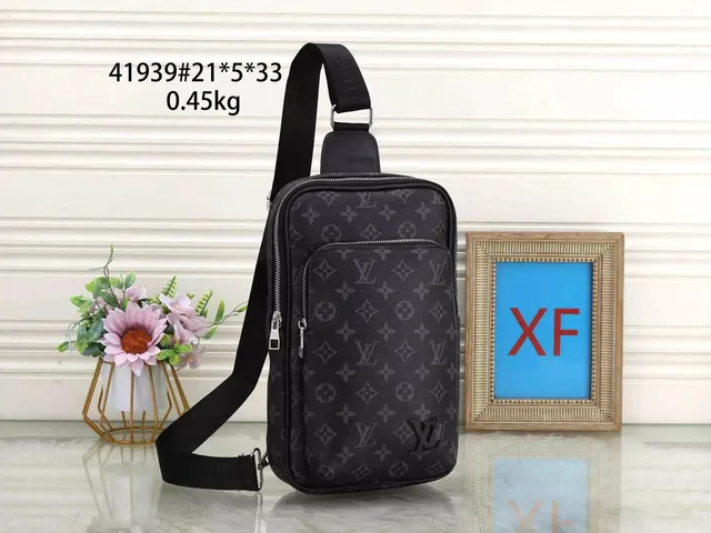 Louis Vuitton Monogram Canvas Sling Bag Black