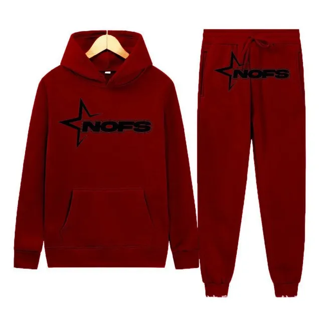 Corteiz Hoodie and Joggers Set Star Logo