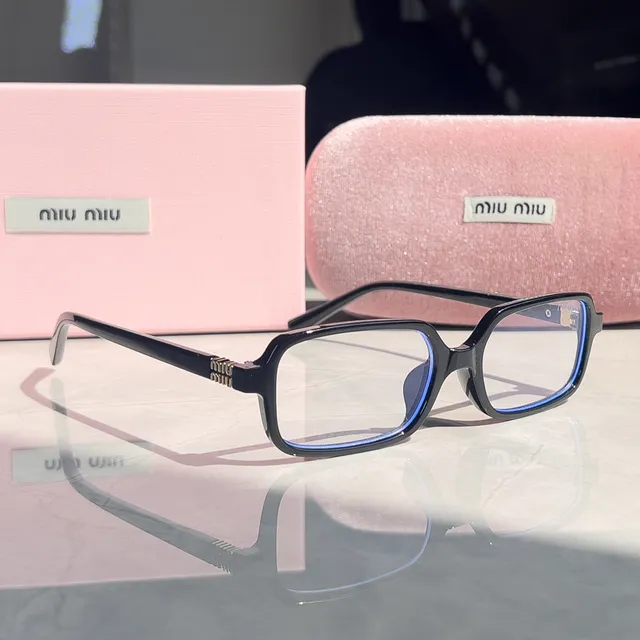 Miu Miu Optical Frame Rectangular with Gold Detail