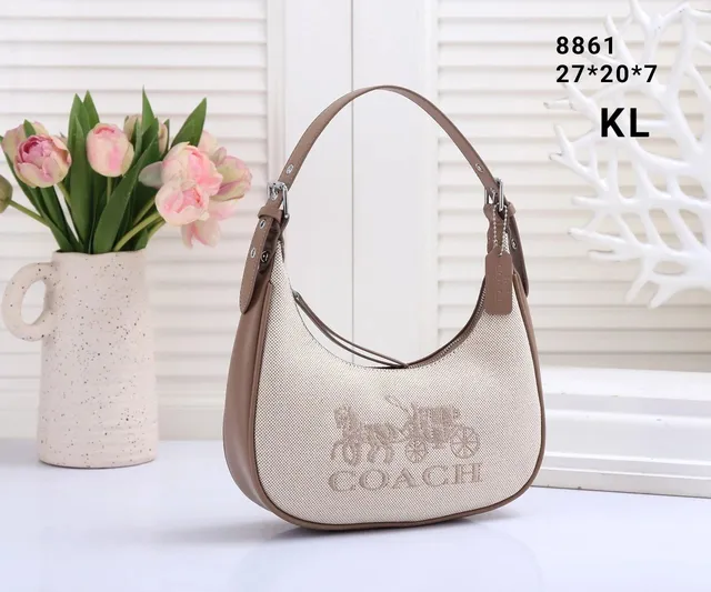 Coach Hobo Bag Canvas and Leather
