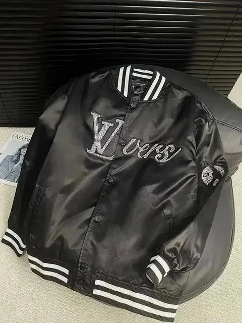 Versace Varsity Jacket Crystal-Embellished