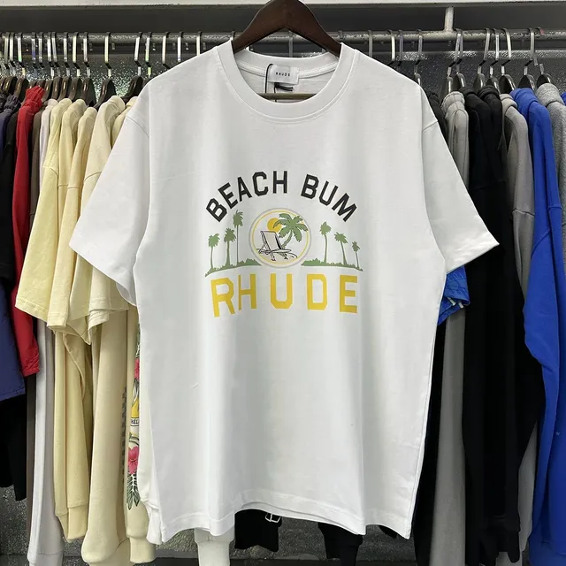 Rhude Beach Bum Tee Palm Tree Graphic