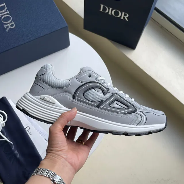 Dior B22 Grey Mesh and Leather