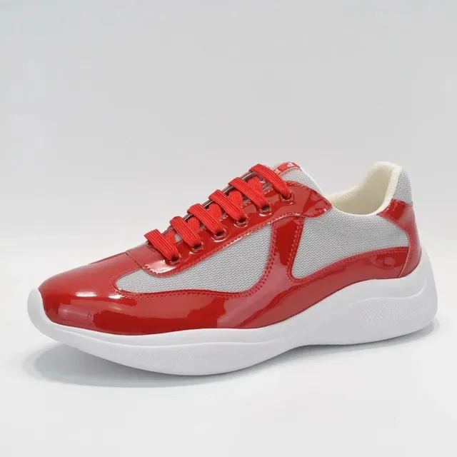 Prada Trainer Patent Red