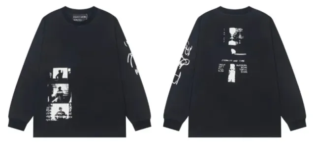 ER017 black long sleeve T-shirt