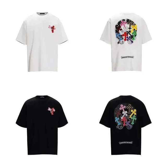 Chrome Hearts Cross Logo T-Shirt Multi-Color Cross Print