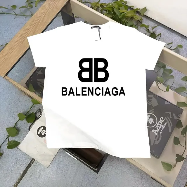 Balenciaga Logo T-Shirt BB Print