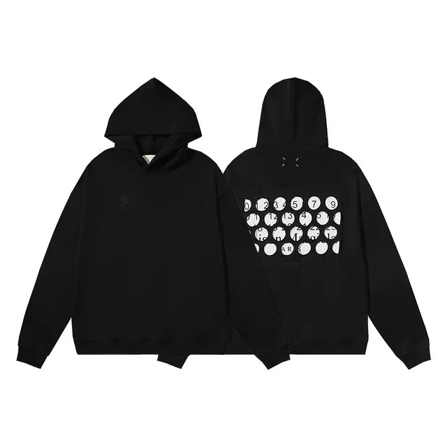 Maison Margiela Oversized Hoodie Number Print