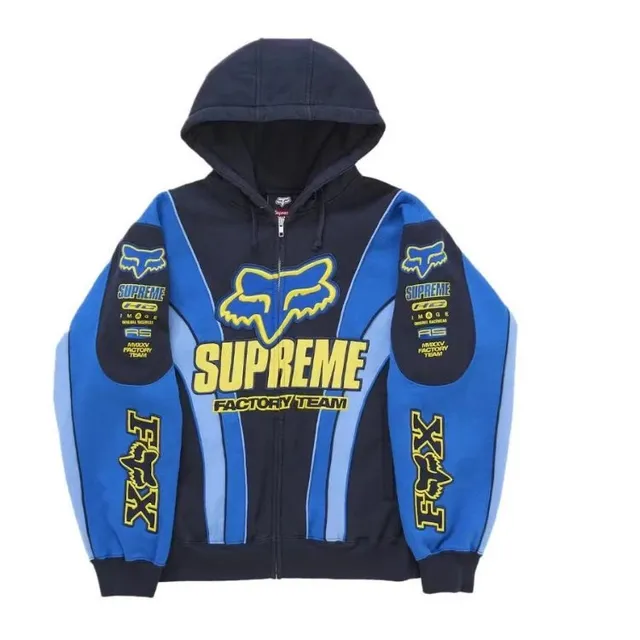 Supreme Factory Team Hooded Sweatshirt Fox Racing Collaboration