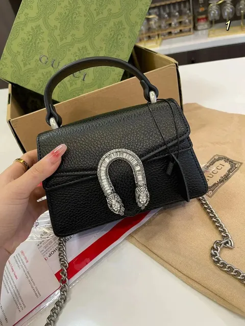 Gucci Dionysus Mini Crystal-Embellished Horsebit