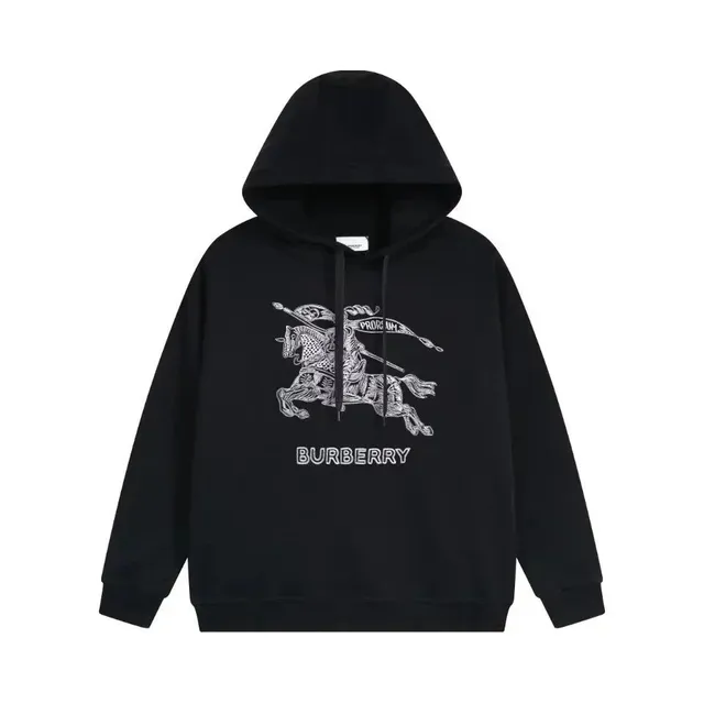 Burberry Hooded Sweatshirt Equestrian Knight Print
