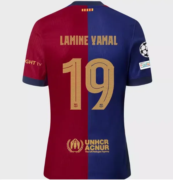 FC Barcelona Home Jersey Lamine Yamal #19