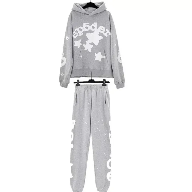 Sp5der Hoodie and Joggers Set Star Print