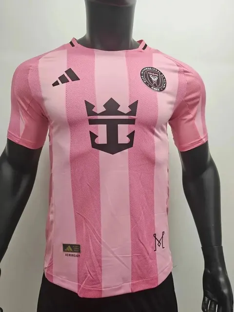 Adidas Inter Miami CF Jersey Pink Vertical Stripe