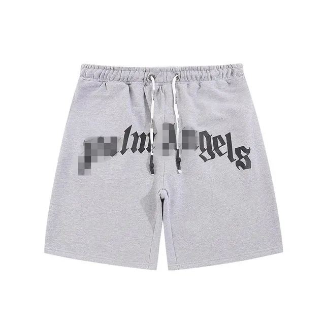 Palm Angels Logo Shorts Gothic Print