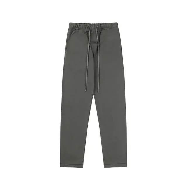 Drawstring Joggers Solid Grey
