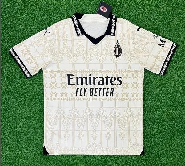 AC Milan × Adidas Home Jersey Ornate Pattern