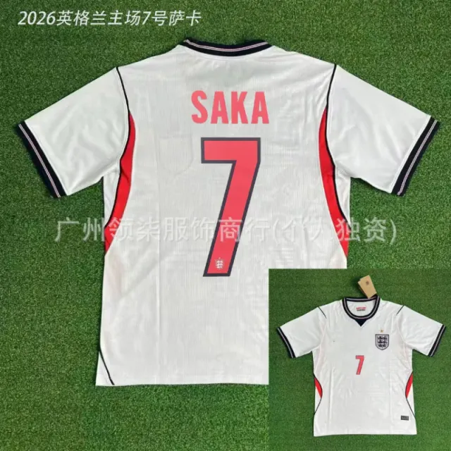 2026 england home jersey #7 saka