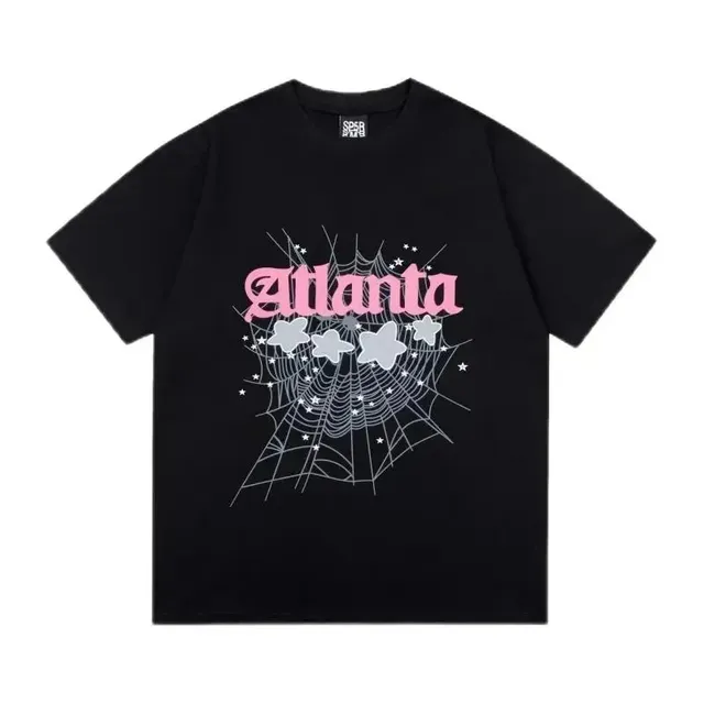 Sp5der Atlanta Graphic Tee Spiderweb Print