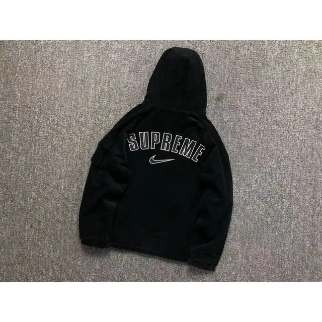 Supreme × Nike Box Logo Hooded Sweatshirt Black