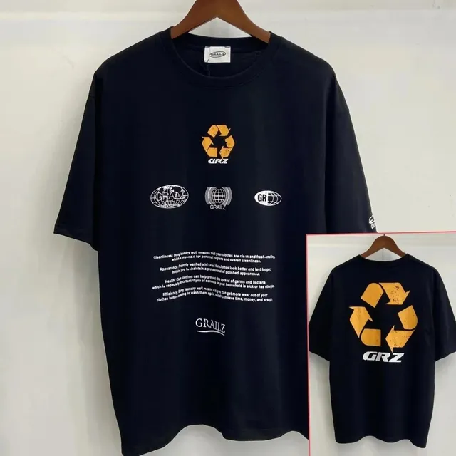 Broken Planet Recycle Logo Tee Orange Print
