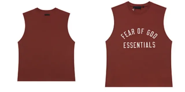Cropped Tank Top Fear of God Essentials Arch Logo