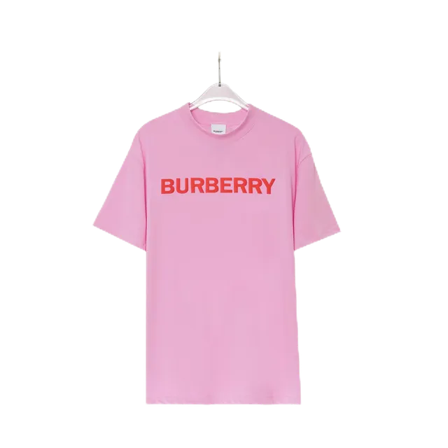 Burberry Logo T-Shirt Pink with Red Logo