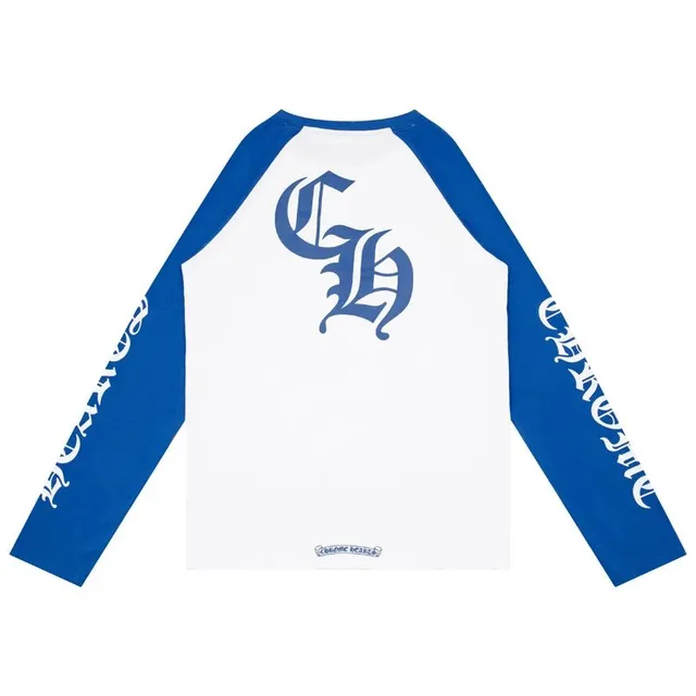 Raglan Long Sleeve Tee Chrome Hearts Logo