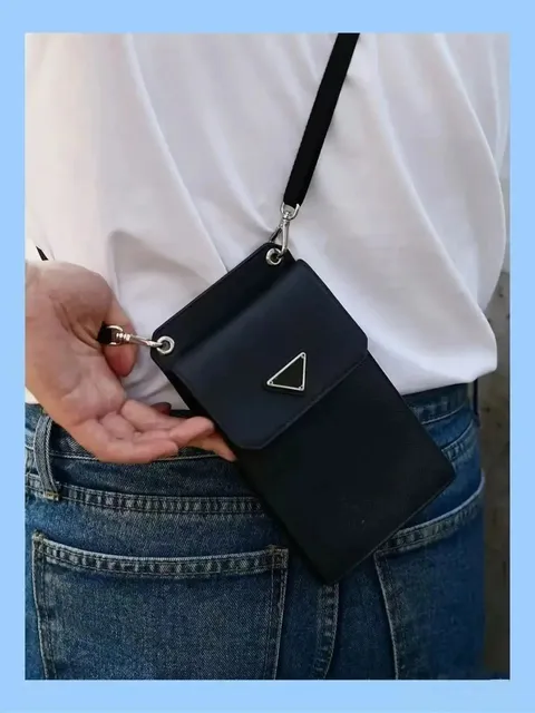 Prada Phone Crossbody Pouch Triangle Logo
