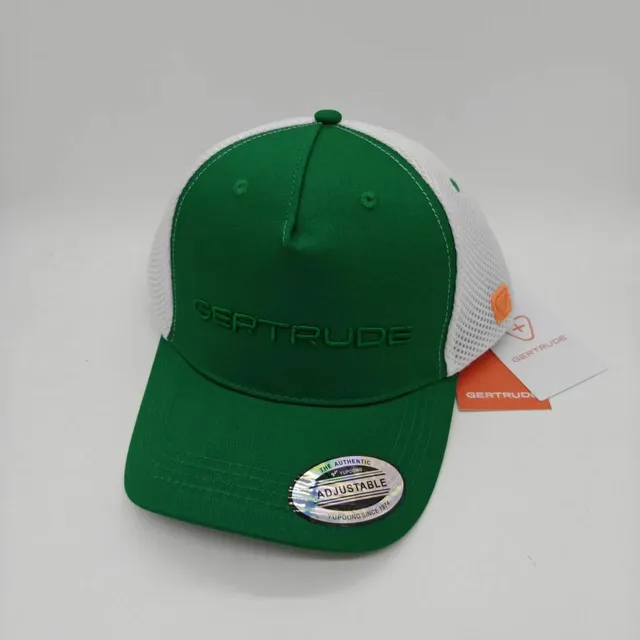 Gertrude Gaston Trucker Cap Embroidered Logo